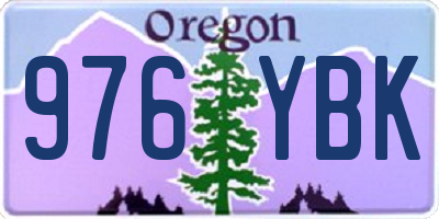 OR license plate 976YBK