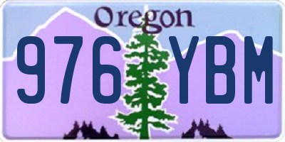 OR license plate 976YBM