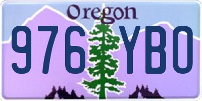 OR license plate 976YBO