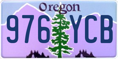 OR license plate 976YCB