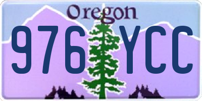 OR license plate 976YCC