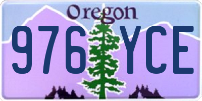 OR license plate 976YCE