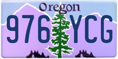 OR license plate 976YCG