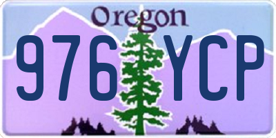 OR license plate 976YCP