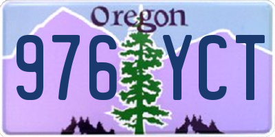OR license plate 976YCT