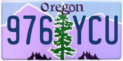 OR license plate 976YCU