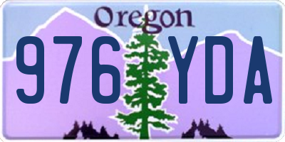 OR license plate 976YDA