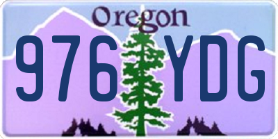 OR license plate 976YDG