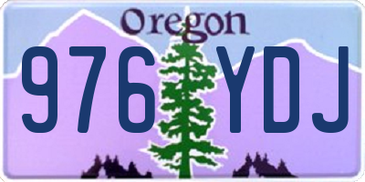 OR license plate 976YDJ