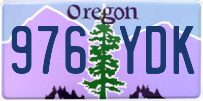 OR license plate 976YDK