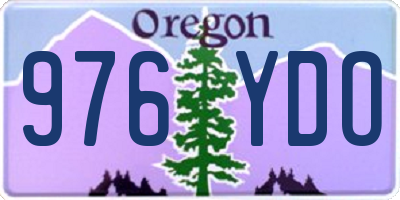 OR license plate 976YDO