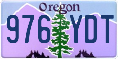 OR license plate 976YDT