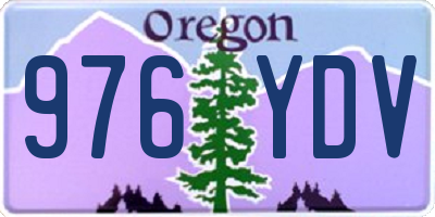 OR license plate 976YDV