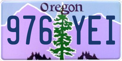 OR license plate 976YEI