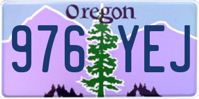 OR license plate 976YEJ