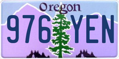 OR license plate 976YEN