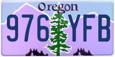OR license plate 976YFB