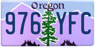 OR license plate 976YFC