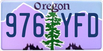 OR license plate 976YFD