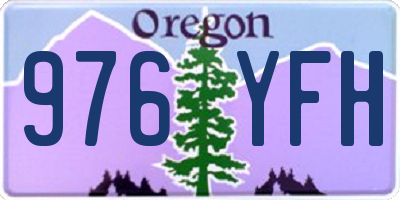 OR license plate 976YFH