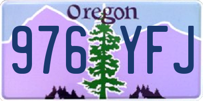 OR license plate 976YFJ