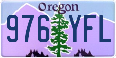 OR license plate 976YFL