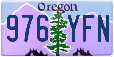 OR license plate 976YFN