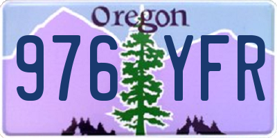 OR license plate 976YFR