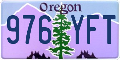 OR license plate 976YFT