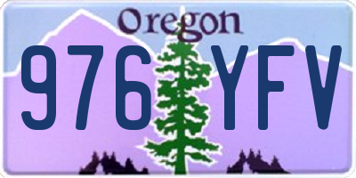 OR license plate 976YFV