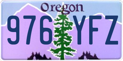 OR license plate 976YFZ