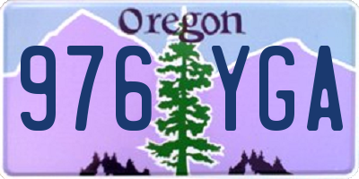OR license plate 976YGA
