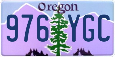 OR license plate 976YGC