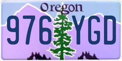 OR license plate 976YGD