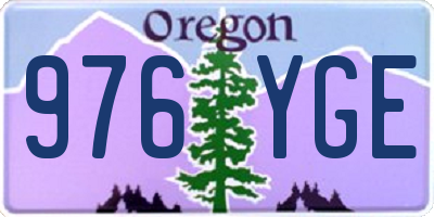 OR license plate 976YGE
