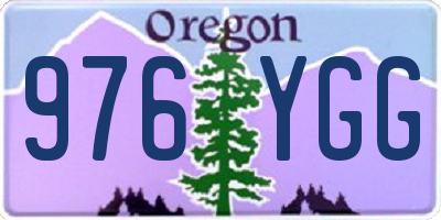 OR license plate 976YGG