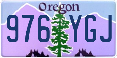 OR license plate 976YGJ