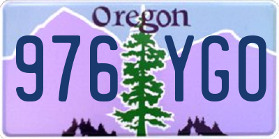OR license plate 976YGO