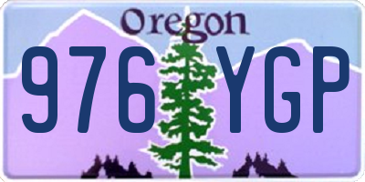 OR license plate 976YGP