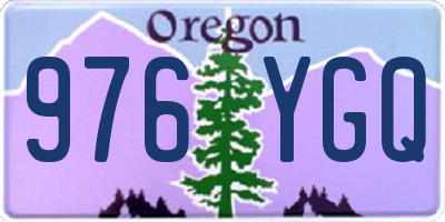 OR license plate 976YGQ