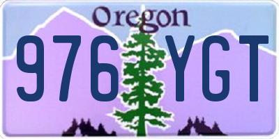 OR license plate 976YGT