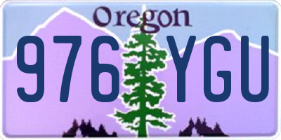 OR license plate 976YGU
