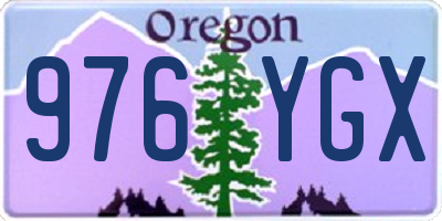 OR license plate 976YGX