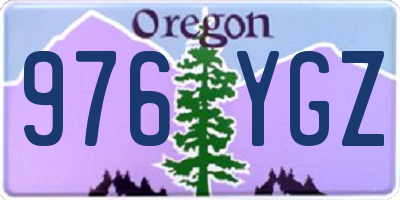 OR license plate 976YGZ