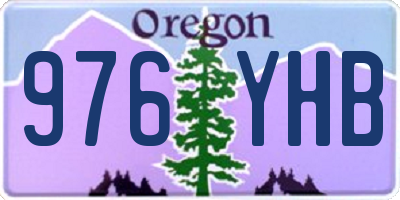 OR license plate 976YHB