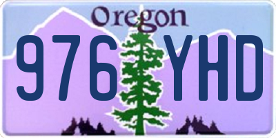 OR license plate 976YHD