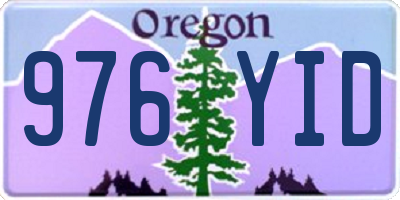 OR license plate 976YID