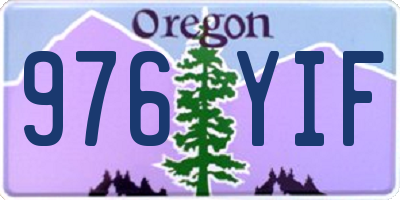 OR license plate 976YIF