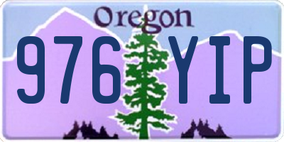 OR license plate 976YIP