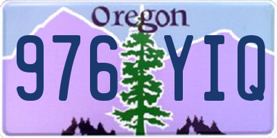 OR license plate 976YIQ